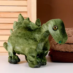 Мягкая музыкальная игрушка Динозаврик, 43 см, цвет зелёный