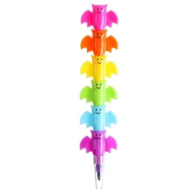 Восковой карандаш Летучая мышь, набор 6 цветов