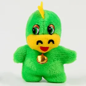 Мягкая игрушка-магнит Дракон с колокольчиком, 8 см, цвет МИКС