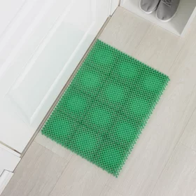 Коврик придверный пластмассовый Gras, 4154 см, цвет зеленый