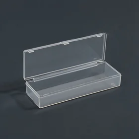 Органайзер для хранения, с крышкой, 1 секция, размер 9,3 3,1 1,6 см, цвет прозрачный