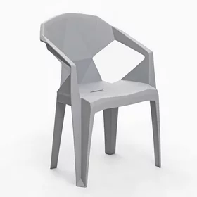 Кресло для сада Epica 41,5 х 56,5 х 81 см, серое