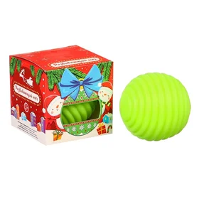 Развивающий тактильный мячик Игрушка на ёлочку, подарочная Новогодняя упаковка, 1 шт, Крошка Я
