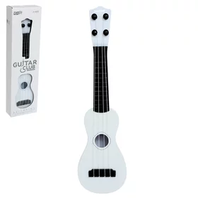 Игрушка музыкальная - гитара Стиль, 4 струны, 38,5 см., цвет белый