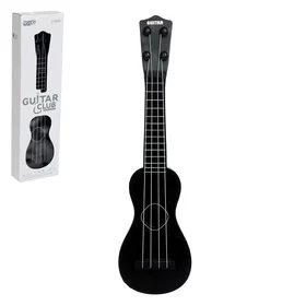 Игрушка музыкальная - гитара Стиль, 4 струны, 38,5 см., цвет чёрный