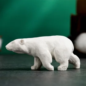 Фигура Медведь белый 3,8см