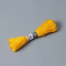 Шнур бытовой Помощница, d3 мм, 20 м, цвет жёлтый