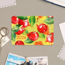 Календарь карманный Вишня картон, 6,4х9,3 см