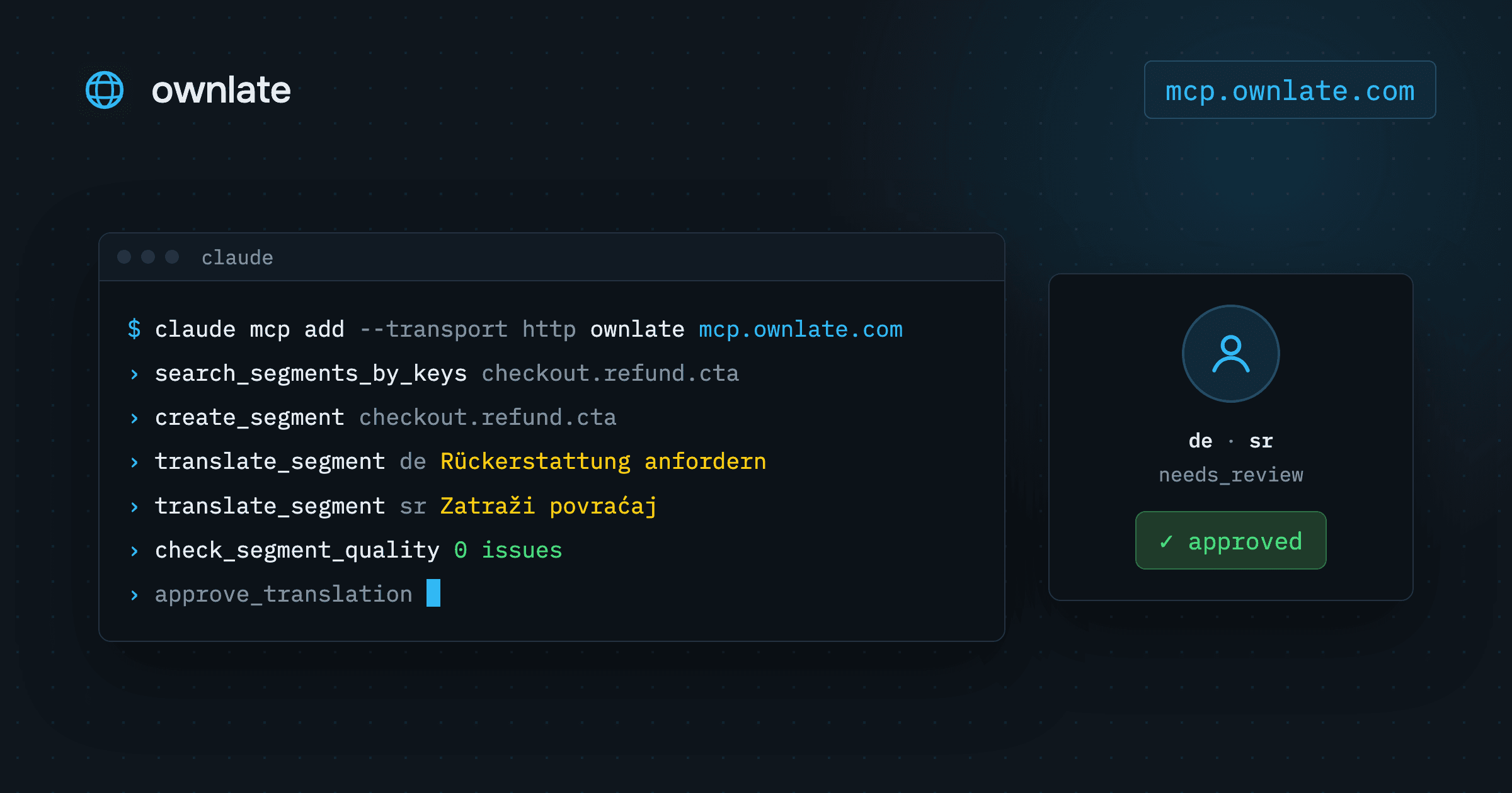 An MCP server for translations: managing strings with Claude Code