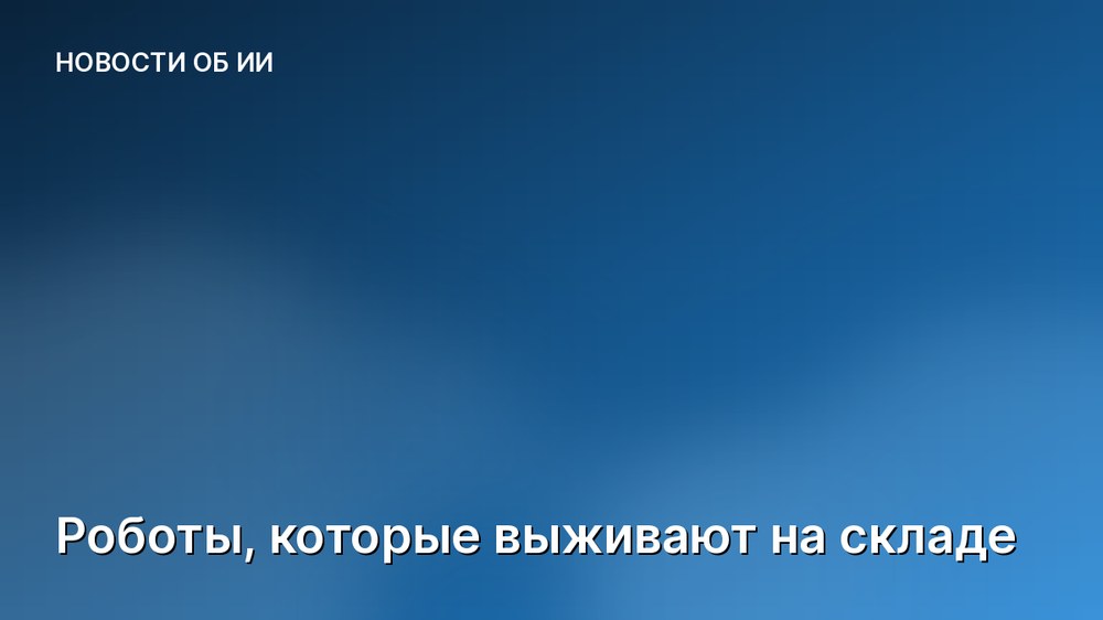 Роботы, которые выживают на складе
