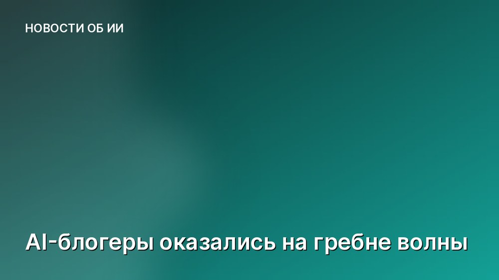 AI-блогеры оказались на гребне волны