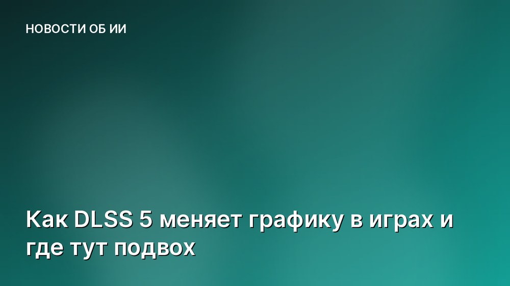 Как DLSS 5 меняет графику в играх и где тут подвох