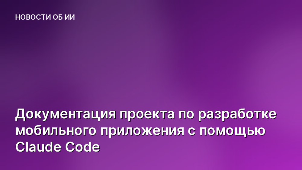 Документация проекта по разработке мобильного приложения с помощью Claude Code
