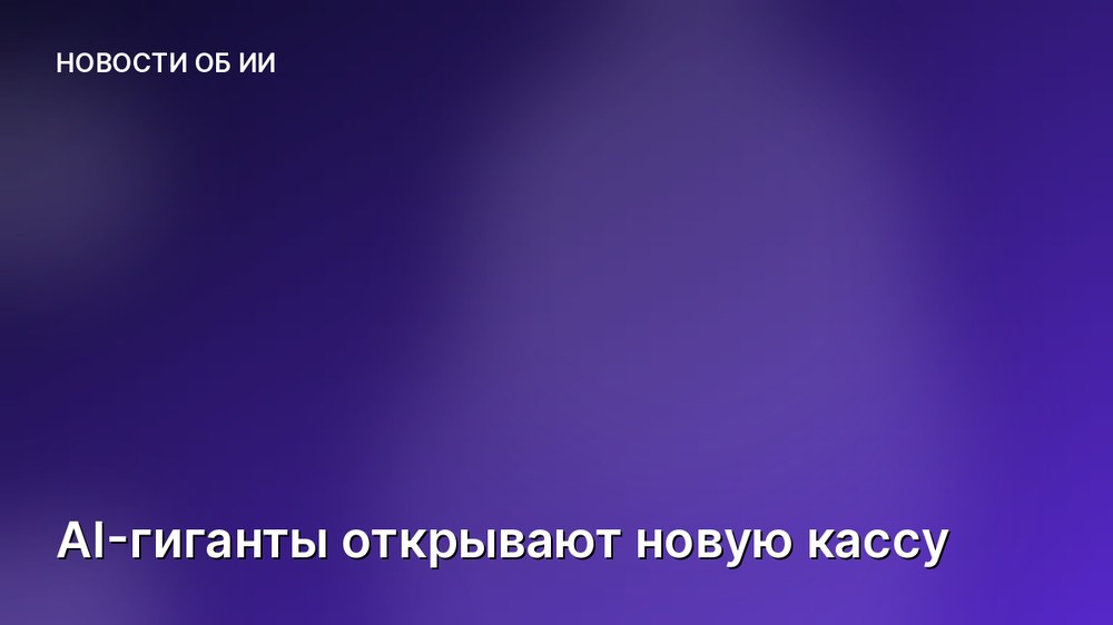 AI-гиганты открывают новую кассу