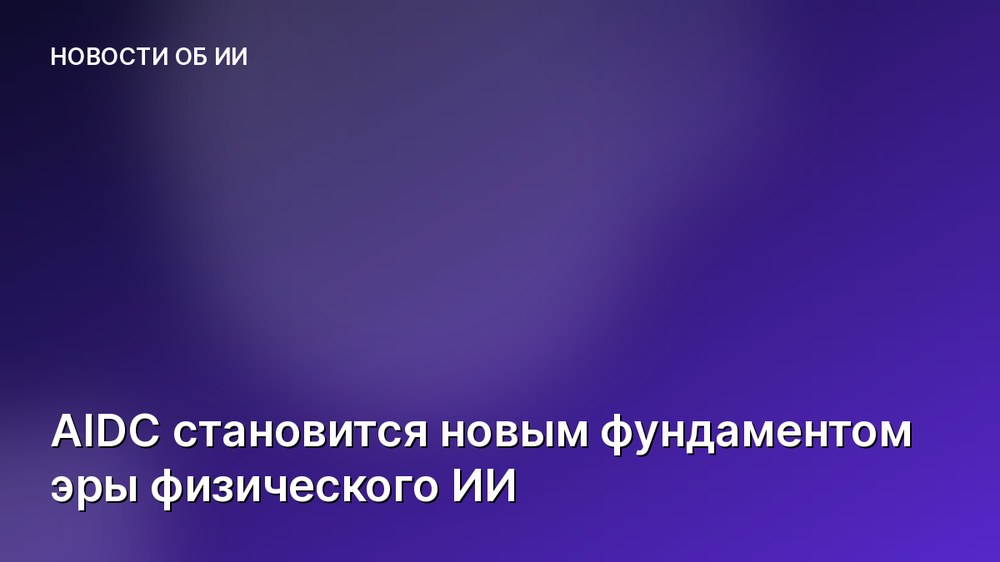 AIDC становится новым фундаментом эры физического ИИ