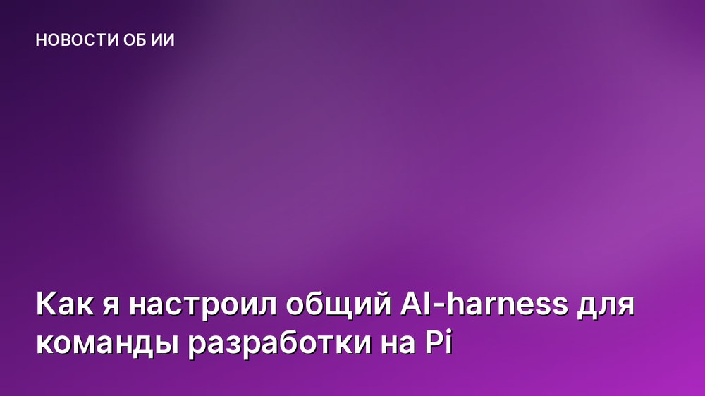 Как я настроил общий AI-harness для команды разработки на Pi