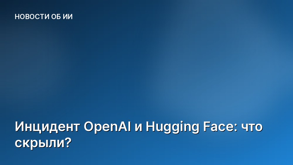Инцидент OpenAI и Hugging Face: что скрыли?