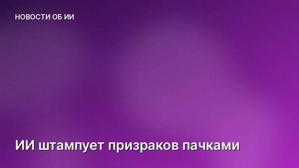 ИИ штампует призраков пачками