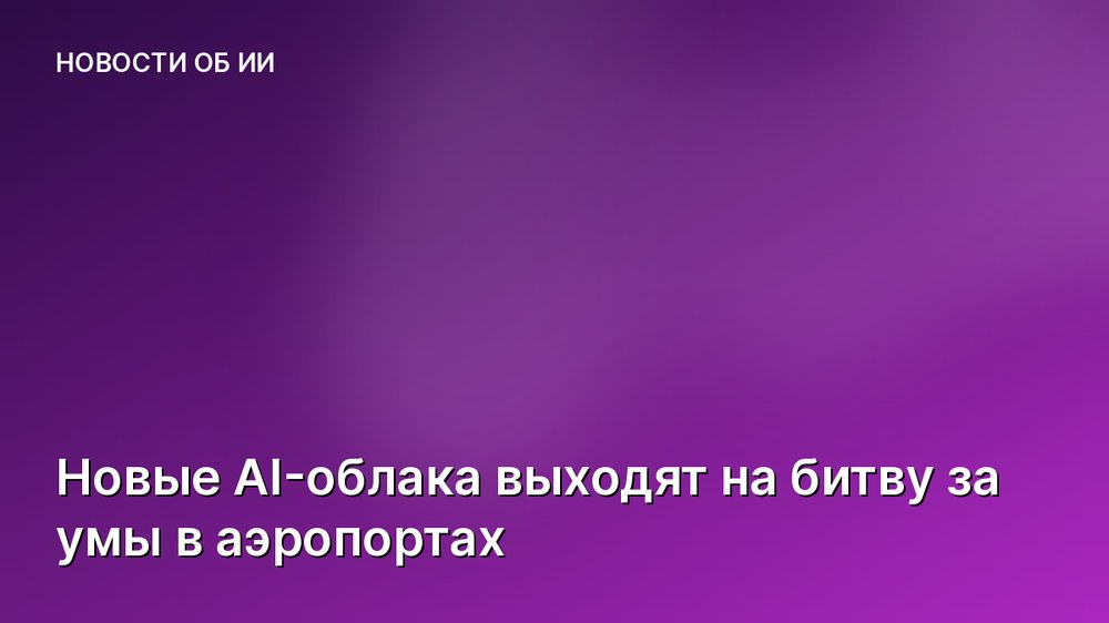 Новые AI-облака выходят на битву за умы в аэропортах