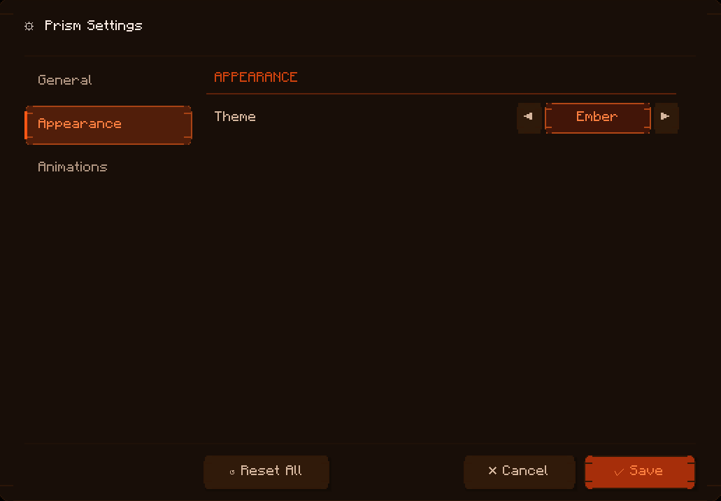 Prism Mod Menu (1.21 — 1.21.11) — Скачать мод для Minecraft
