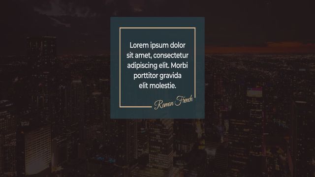 Classic Quote - Free After Effects Templates