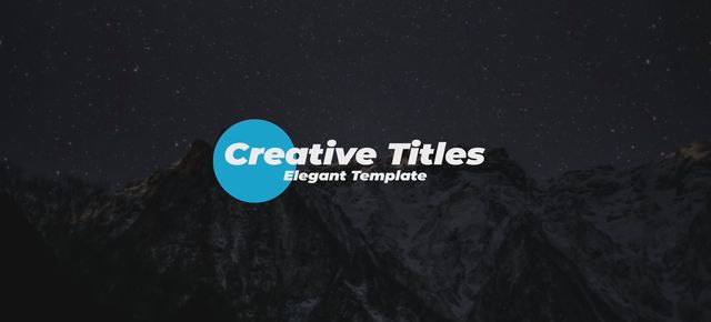 Clean Title - Free After Effects Templates