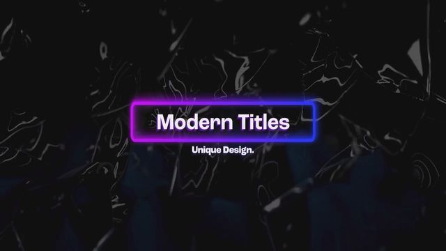 Gradient Title - Free Motion Graphics Templates