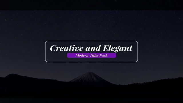 Unique Title - Free Final Cut Pro Templates